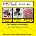 Kunci Laci Hafele Kunci Lemari Hafele Master 232.38.920 Fitting dan Hardware Perabotan 2