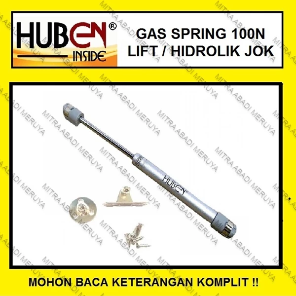 Door Closer Gas Spring HUBEN 100 N Hidrolik Penutup Pintu Otomatis FITTING DAN HARDWARE PERABOTAN