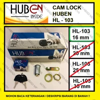 Kunci Loker Kait Camlock 16 mm Kunci Lemari Huben HL 103-16 Fitting dan Hardware Perabotan