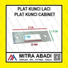 Plat Kunci Strip Kabinet Laci Striking Plate Plat Cabinet Slide Fitting dan Hardware Perabotan 1