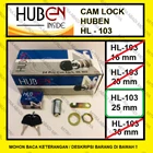 Kunci Loker Kait Camlock 25 mm Kunci Lemari Huben HL 103-25 Fitting dan Hardware Perabotan 1