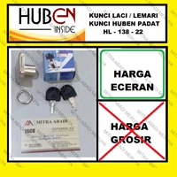 Kunci Laci Kunci Lemari Kerangka Padat Lubang 22 mm HUBEN HL-138-22 Fitting dan Hardware Perabotan