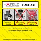 Kunci Laci Hafele Kunci Lemari Hafele FLIP KEY TEKUK PATAH 232.01.220 Fitting dan Hardware Perabotan 2
