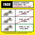 Engsel Sendok Stainless TACO ET02-C Full Bkk Engsel Stainless Fitting dan Hardware Perabotan 1