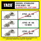 Engsel Sendok Stainless TACO ET02-B 1/2 Bkk Engsel Stainless Fitting dan Hardware Perabotan 1