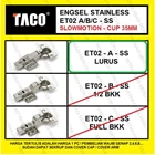 Engsel Sendok Stainless TACO ET02-A Lurus Engsel Stainless Fitting dan Hardware Perabotan 1