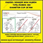 Engsel Pintu Lemari Engsel Sendok Mini HUBEN MH-0 Fitting dan Hardware Perabotan 1