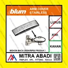 Cover Cap STAINLESS Engsel BLUM Slowmotion - Kanan Fitting dan Hardware Perabotan 1