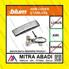 Cover Cap STAINLESS Engsel BLUM Slowmotion - Kiri Fitting dan Hardware Perabotan 1
