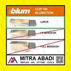 BLUMOTION soft close Engsel Blum Clip On - Lurus Fitting dan Hardware Perabotan 1