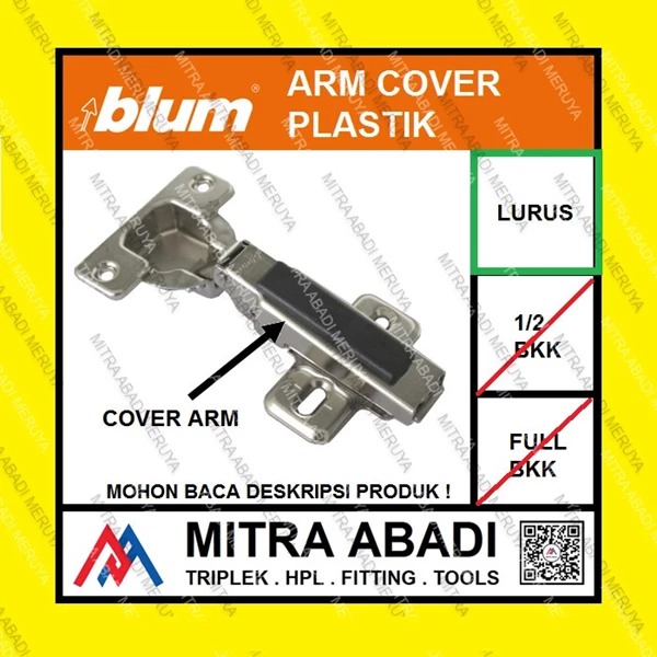 Cover Cap Plastik Engsel BLUM NON-SM Lurus Fitting dan Hardware Perabotan