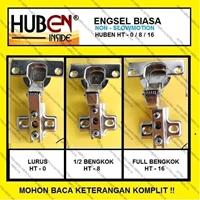Engsel Lemari Engsel Sendok NON Slowmotion HUBEN HT - 0 / 8 / 16 Fitting dan Hardware Perabotan
