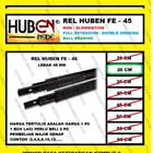 Rel Laci HUBEN 30 cm Double Track / Full Extension / Ball Bearing FE45 Fitting dan Hardware Perabotan 2
