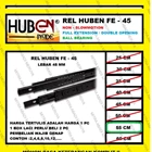 Rel Laci HUBEN 55 cm Double Track / Full Extension / Ball Bearing FE45 Fitting dan Hardware Perabotan 2