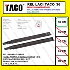 Rel Laci TACO 36mm - 30cm Rel Laci Dobel Full Extension Fitting dan Hardware Perabotan 1