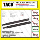 Rel Laci TACO 36mm - 45cm Rel Laci Dobel Full Extension Fitting dan Hardware Perabotan 1