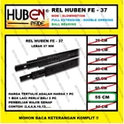 Rel Laci HUBEN 55 cm Double Track / Full Extension / Ball Bearing FE37 Fitting dan Hardware Perabotan 2