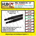 Rel Laci HUBEN 35 cm Double Track / Full Extension / Ball Bearing FE37 Fitting dan Hardware Perabotan 2