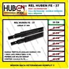 Rel Laci HUBEN 25 cm Double Track / Full Extension / Ball Bearing FE37 Fitting dan Hardware Perabotan 2