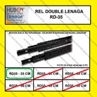 Rel Laci Double Track Full Extension LENAGA by HUBEN RD35 - 25 CM Fitting dan Hardware Perabotan 2
