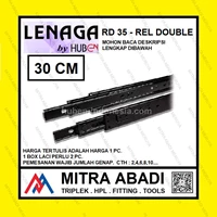 Rel Laci Double Track Full Extension LENAGA by HUBEN RD35 - 30 CM Fitting dan Hardware Perabotan