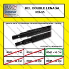 Rel Laci Double Track Full Extension LENAGA by HUBEN RD35 - 35 CM Fitting dan Hardware Perabotan 2