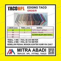 GROSIR Edging TACO HPL 22/1 mm Urat Kayu / Glossy Fitting dan Hardware Perabotan
