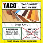 Taco Sheet Wood Grain Premium PVC Sheet Deco Sheet Fitting dan Hardware Perabotan 1