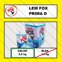 Lem Kuning FOX PRIMA D Galon 2.5 kg Lem HPL Triplek Kulit Sofa Parkit Fitting dan Hardware Perabotan